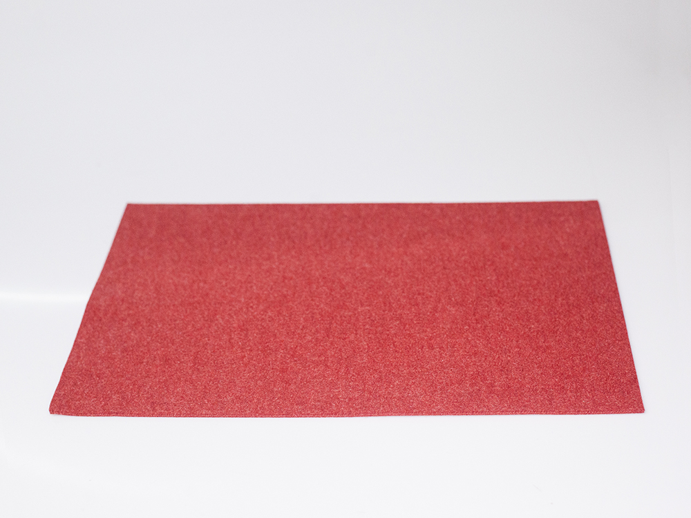 Placemat vegan 33 x 45 cm, 1 piece light red