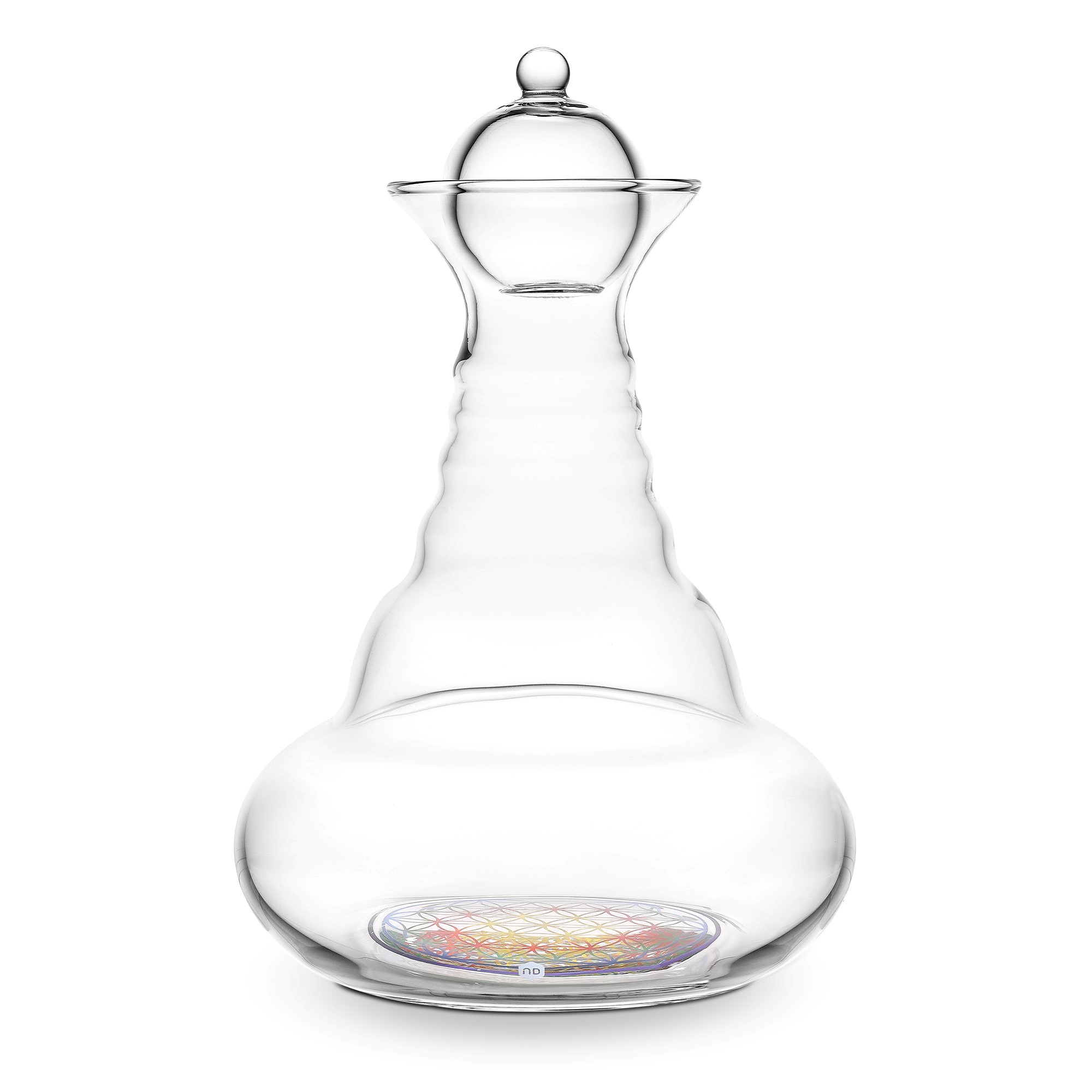 Karaffe Alladin 1,3l  Happy - Blume des Lebens - mundgeblasen