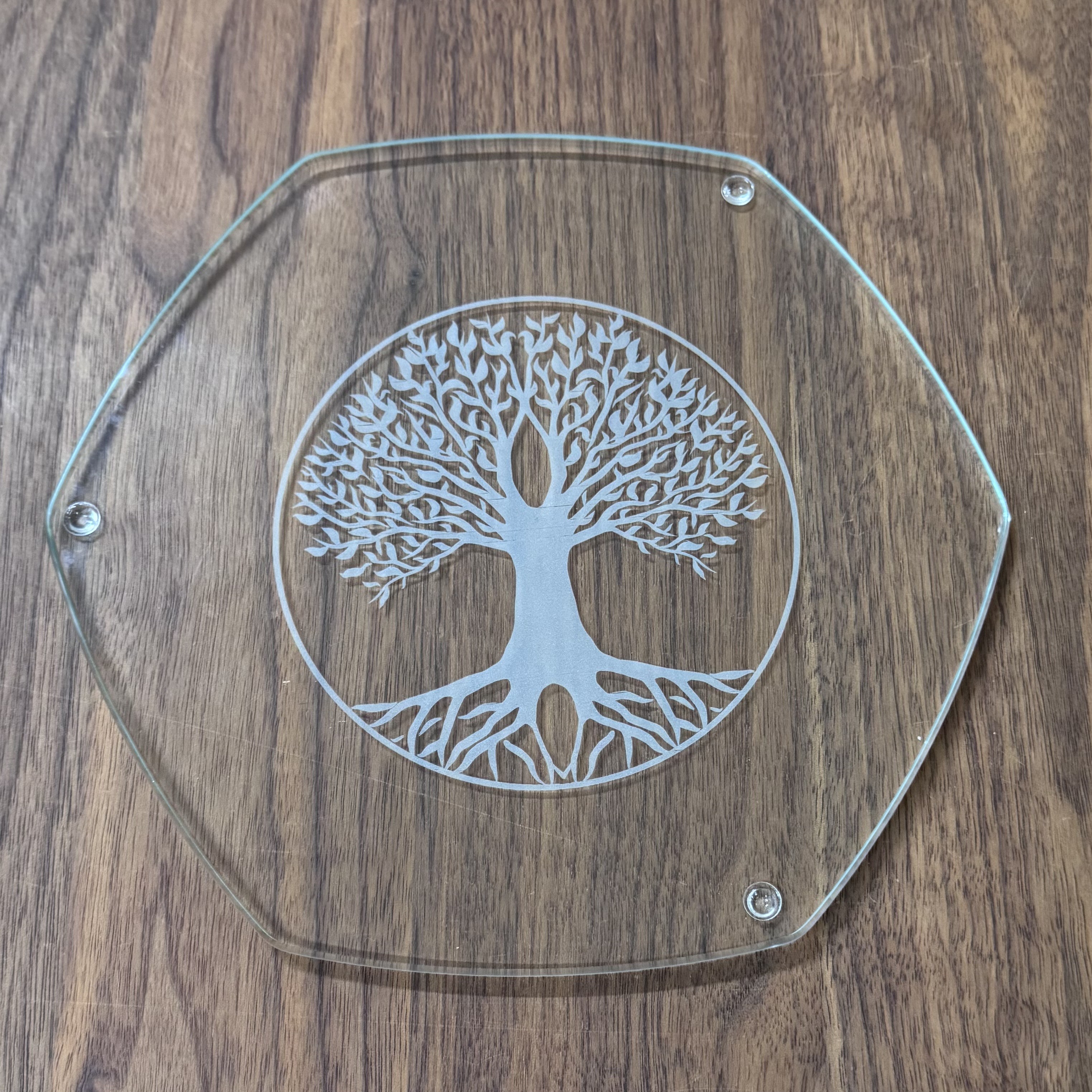Energy Plate - Baum des Lebens - gelasert - 22cm