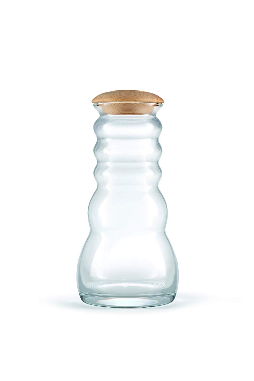 Krug Cadus Family 1,5l White - Blume des Lebens - Zirbenholzdeckel - mundgeblasen