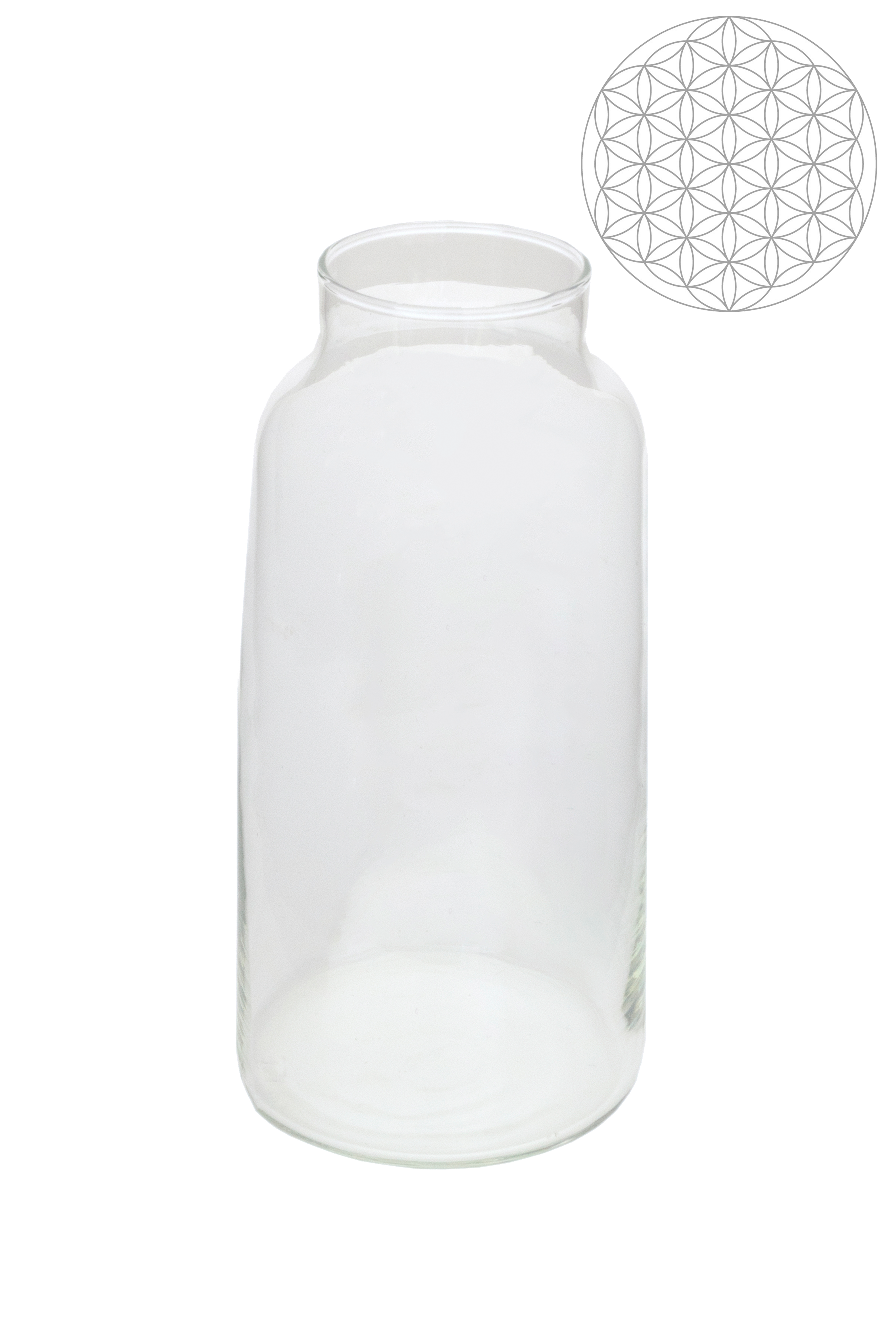 Anzuchtglas ohne Aufsatz,Blume des Lebens, Durchmesser: 90 mm