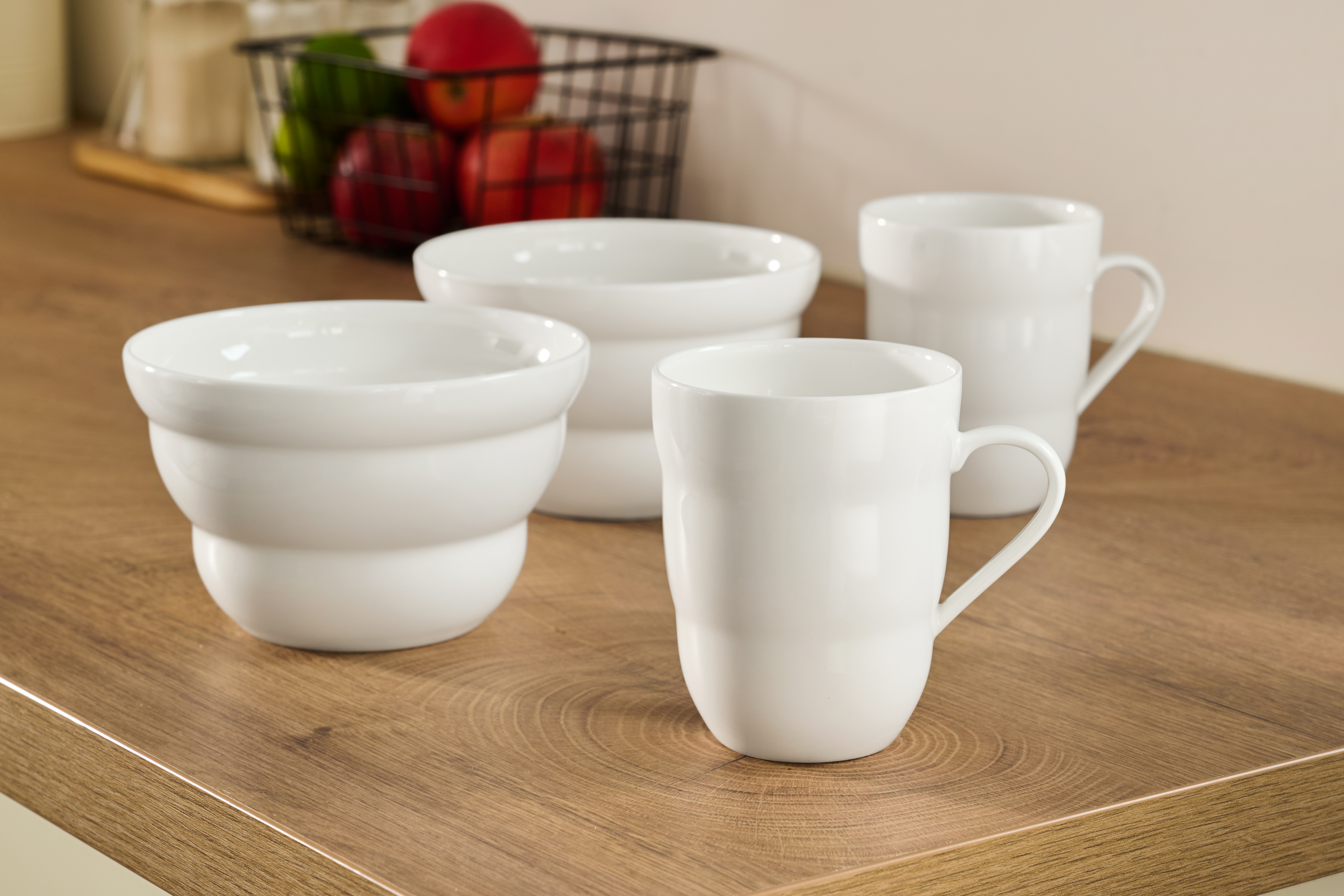 Shinno 4er Set Lebensblume - 2 Shinno Becher & 2 Shinno Schalen