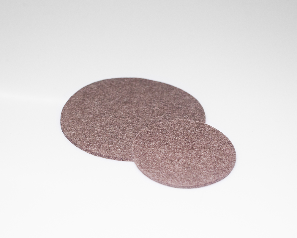 Filzuntersetzer-Vegan, Ø 10 cm maronenbraun